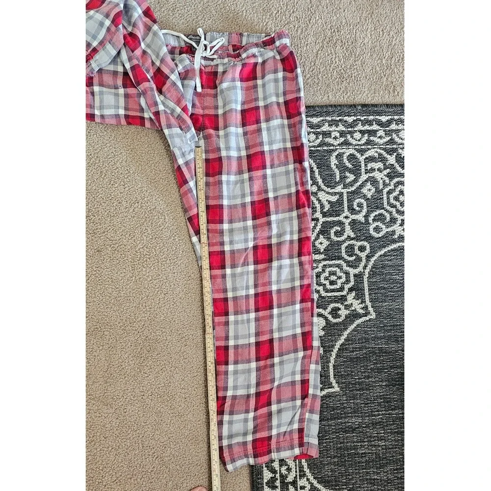 Eddie Bauer Womens Red Plaid Pajama Pants Sleepwear Lounge Bottoms Size L - Picture 8 of 9